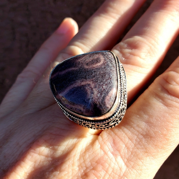 New Mookaite Jasper 925 Silver Ring. - Picture 12 of 16